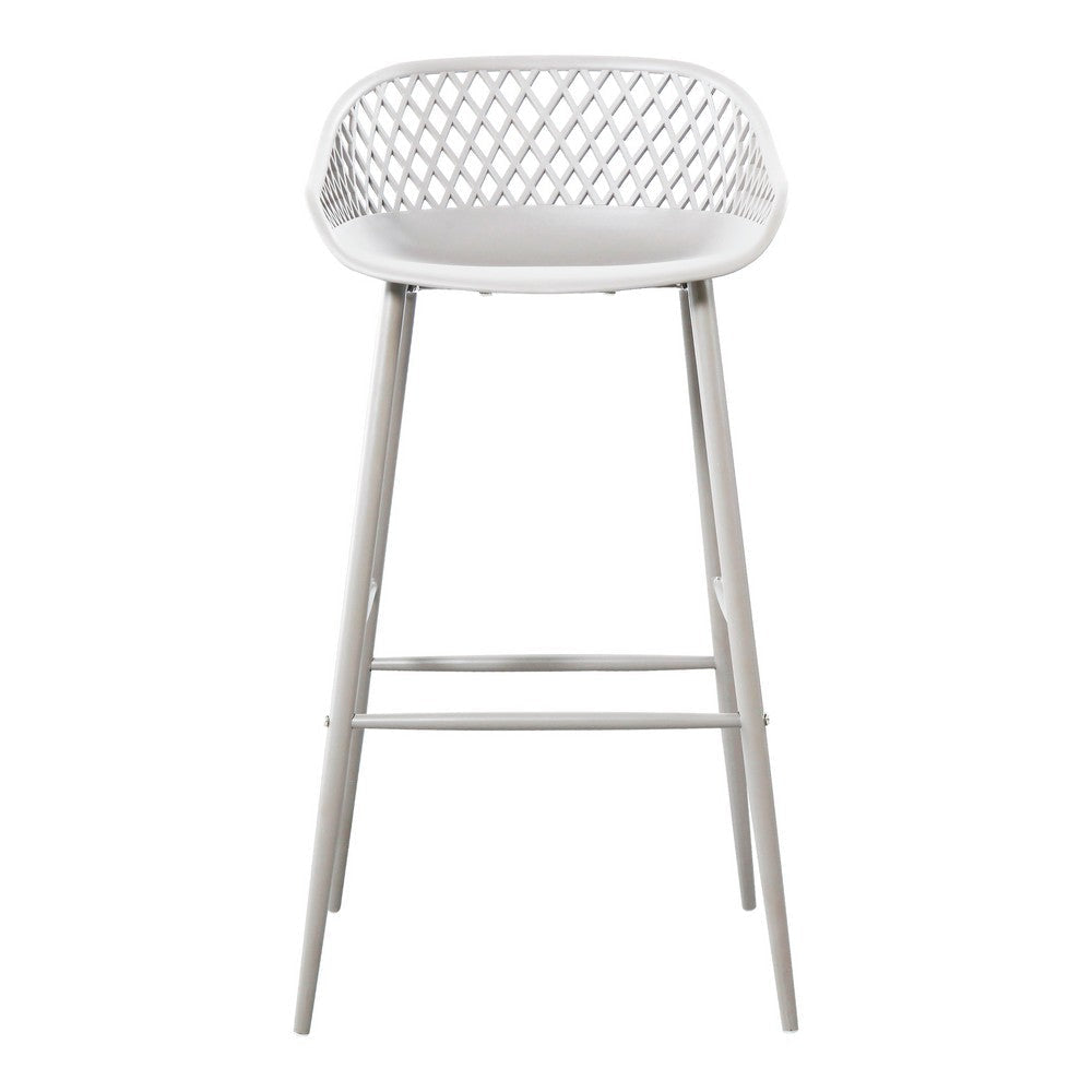 Piazza Outdoor Barstool White - Set Of Two