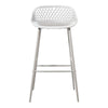 Piazza Outdoor Barstool White - Set Of Two