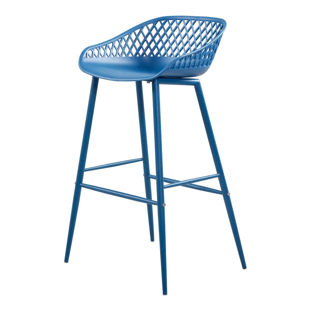 Piazza Outdoor Barstool Blue - Set Of Two MCN-QX-1004-26