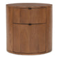 Theo Two Drawer Nightstand Brown