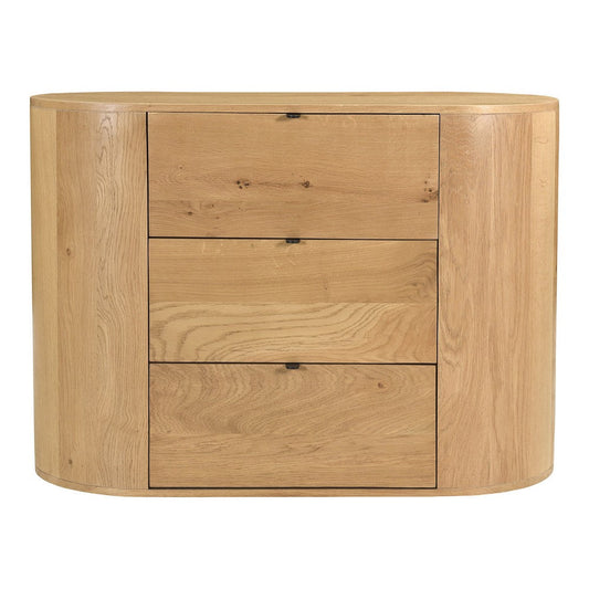 Theo 3 Drawer Nightstand Natural