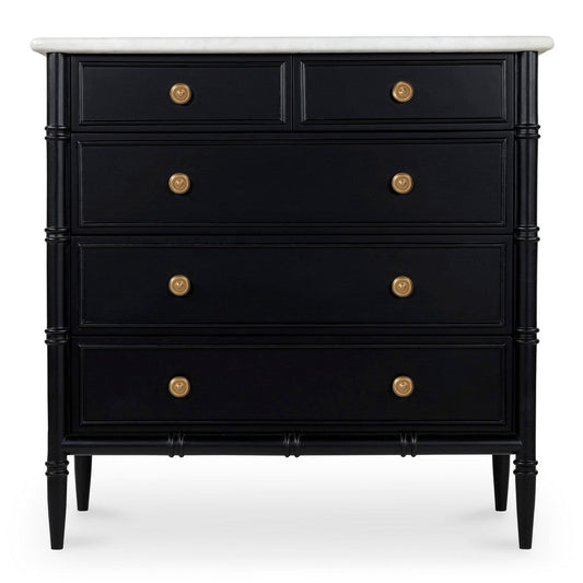 Eleanor 5 Drawer Chest Black