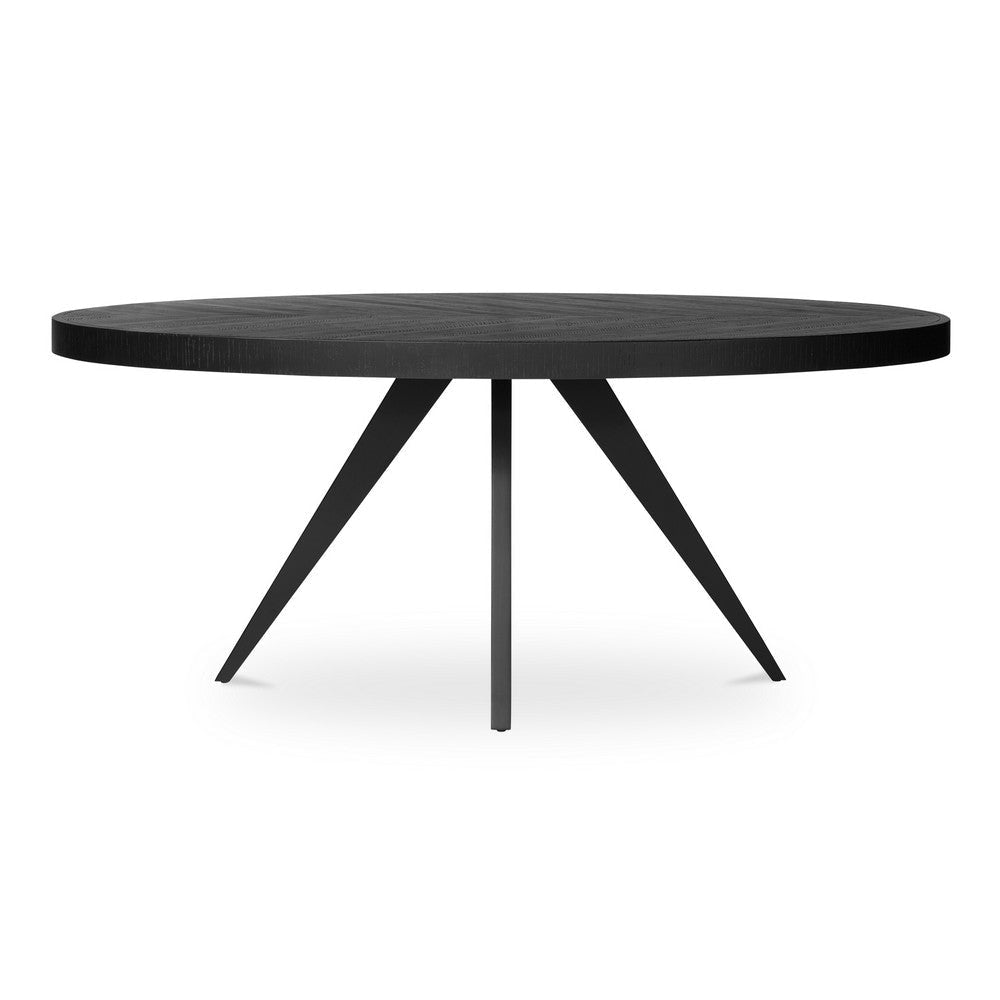 Parq Oval Dining Table Black