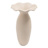 Ruffle 16In Decorative Vessel Ecru