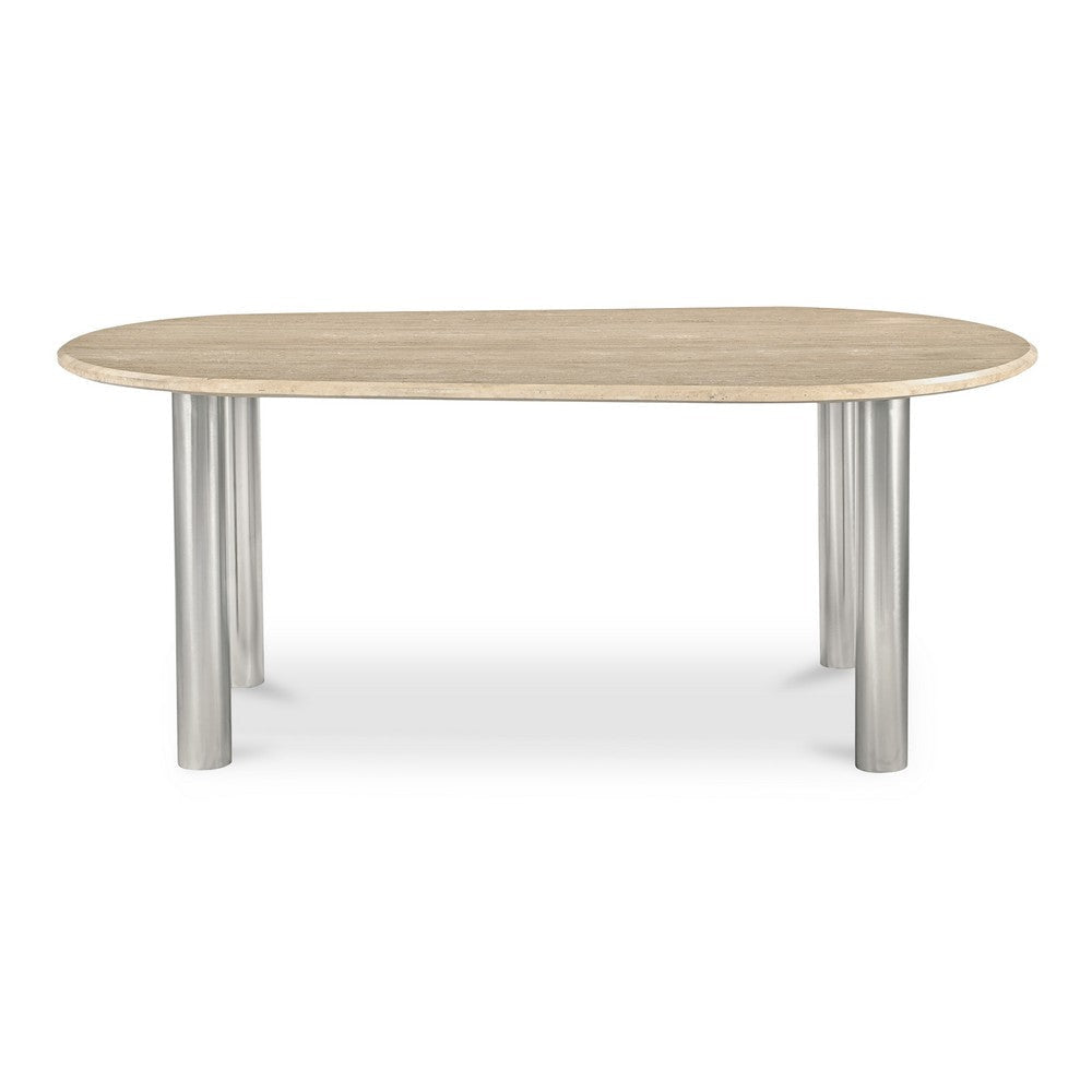 Fia Dining Table Travertine