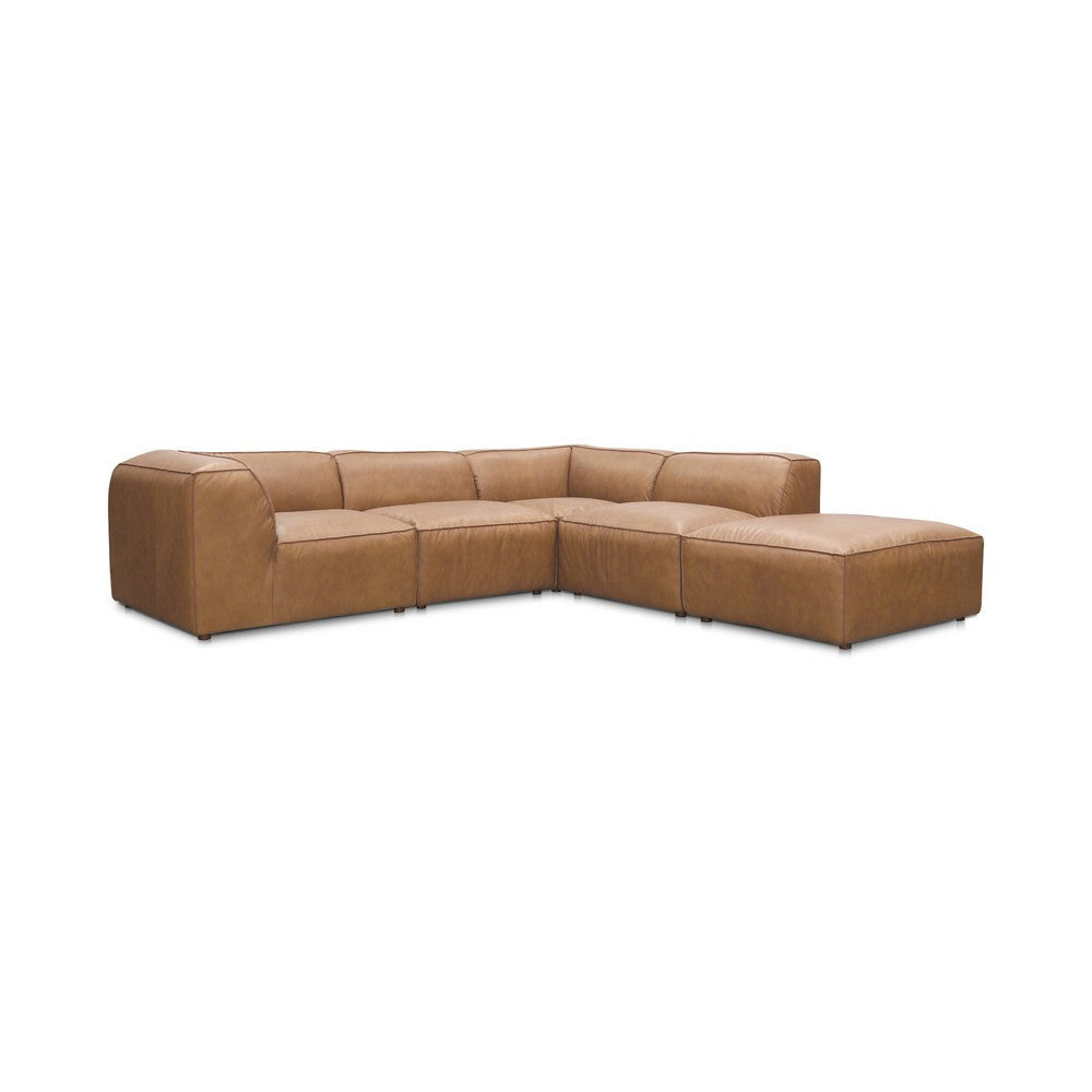 Form Dream Modular Sectional Sonoran Tan Leather MCN-XQ-1008-40