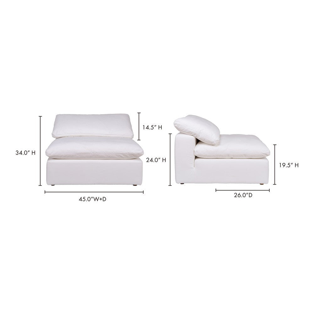 Clay Slipper Chair Cream White MCN-YJ-1001-05