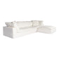 Clay Lounge Modular Sectional Cream White MCN-YJ-1008-05