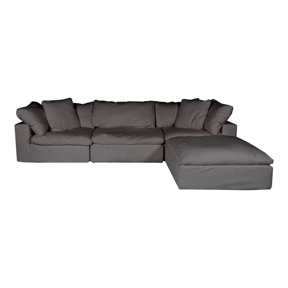 Clay Lounge Modular Sectional Light Grey