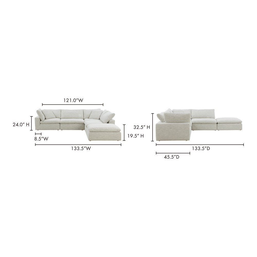 Clay Dream Modular Sectional Coastside Sand MCN-YJ-1011-49