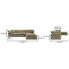 Terra Lounge Modular Sectional Desert Sage MCN-YJ-1015-16