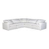 Terra Condo Classic L-Shaped Modular Sectional Cream White