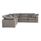 Terra Condo Classic L-Shaped Modular Sectional Light Grey MCN-YJ-1017-29