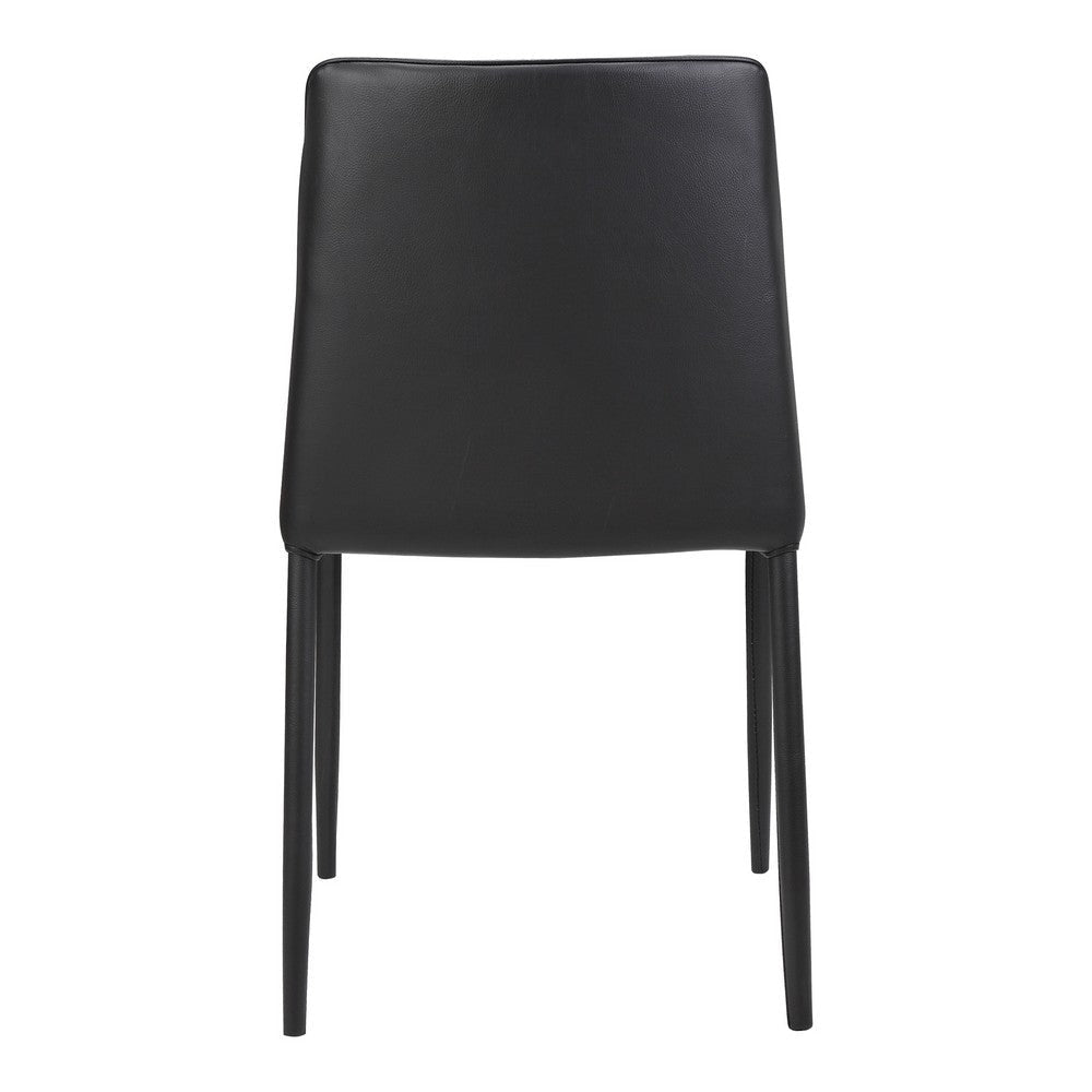 Nora Dining Chair Black Vegan Leather - Set Of Two MCN-YM-1004-29