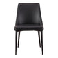 Lula Dining Chair Black Vegan Leather - Set Of Two MCN-YM-1006-02