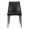 Lula Dining Chair Black Vegan Leather - Set Of Two MCN-YM-1006-02