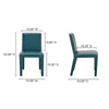 Monte Dining Chair Teal Vegan Leather - Set Of Two MCN-YM-1007-36