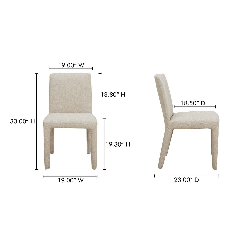 Monte Dining Chair Beige - Set Of Two MCN-YM-1008-34