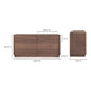 Round Off Dresser Walnut Brown MCN-YR-1003-03