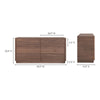 Round Off Dresser Walnut Brown MCN-YR-1003-03