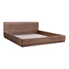 Round Off Queen Bed Walnut Brown MCN-YR-1005-03-0