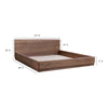 Round Off Queen Bed Walnut Brown MCN-YR-1005-03-0