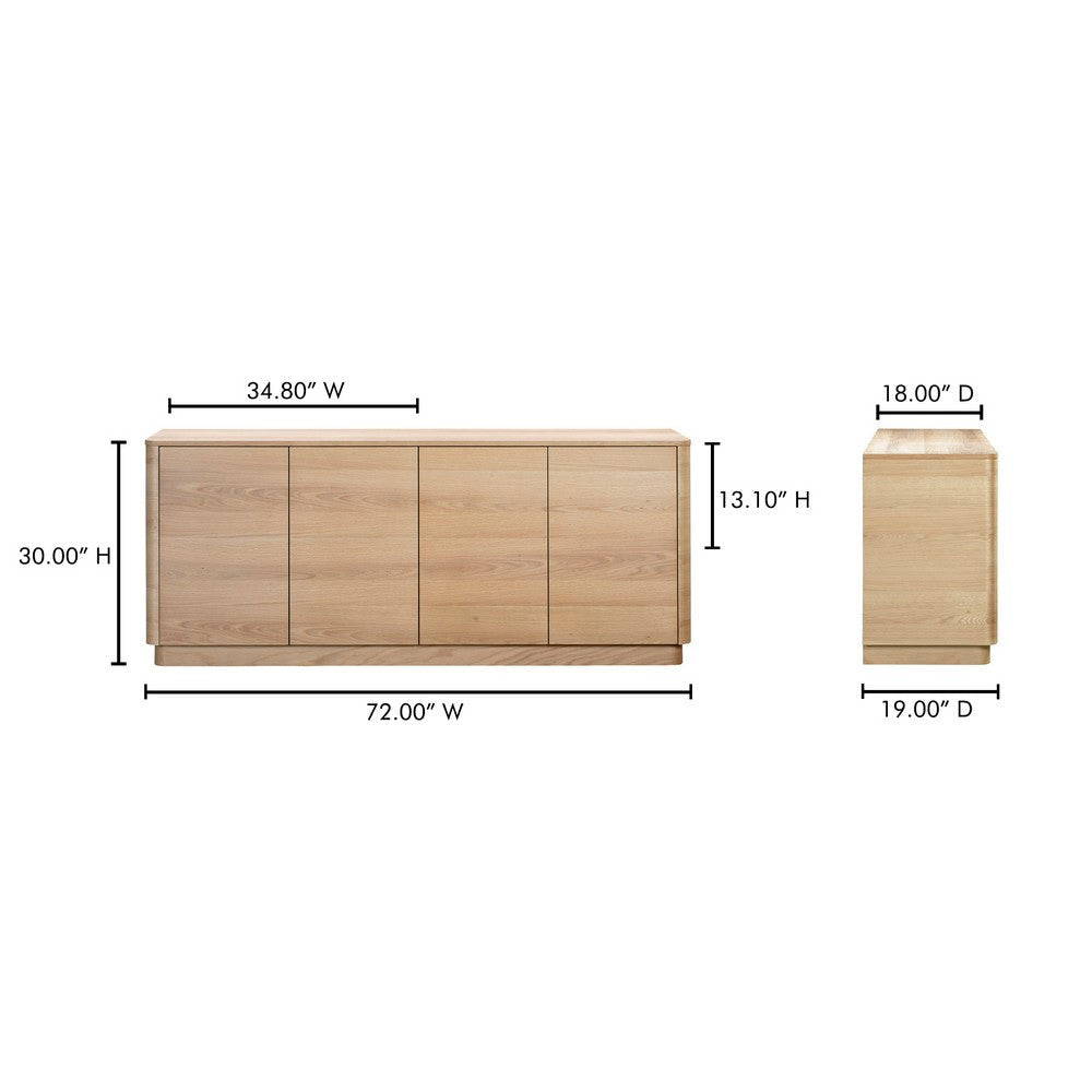 Round Off Sideboard Natural Oak MCN-YR-1008-24