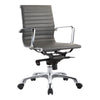 Studio Low Back Office Chair Grey Vegan Leather MCN-ZM-1002-29