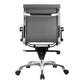 Studio Low Back Office Chair Grey Vegan Leather MCN-ZM-1002-29