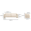 Fallon Sofa Flecked Ivory MCN-ZT-1038-05