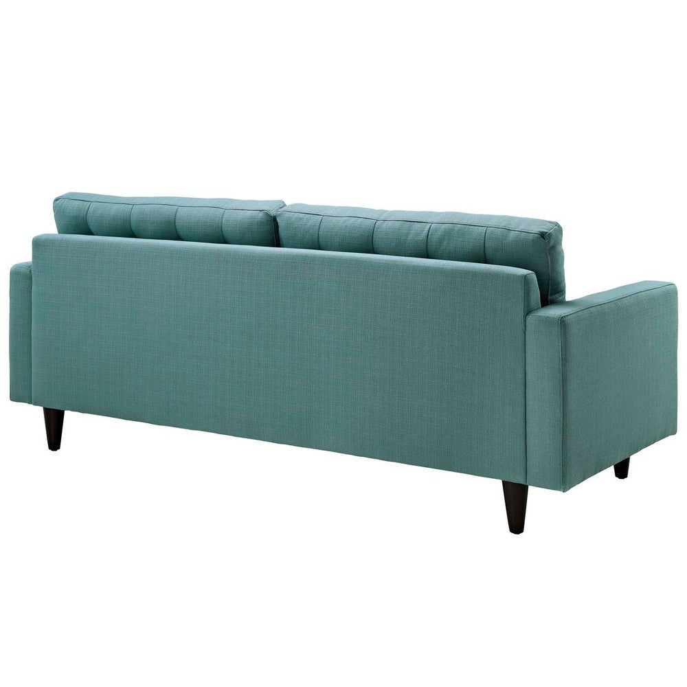 Modway Empress Mid-Century Modern Upholstered Fabric Sofa Laguna MDY-EEI-1011-LAG