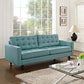 Modway Empress Mid-Century Modern Upholstered Fabric Sofa Laguna MDY-EEI-1011-LAG