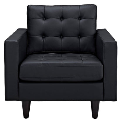 Empress Leather Armchair - No Shipping Charges MDY-EEI-1012-BLK