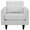 Empress Leather Armchair - No Shipping Charges MDY-EEI-1012-WHI