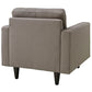 Empress Upholstered Armchair - No Shipping Charges MDY-EEI-1013-DOR