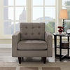 Empress Upholstered Armchair - No Shipping Charges MDY-EEI-1013-GRA