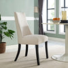 Modway Reverie Modern Upholstered Fabric Parsons Kitchen and Dining Room Chair in Beige