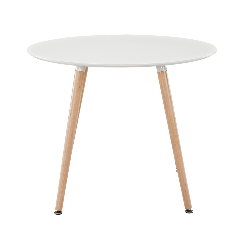 White Track Circular Dining Table - No Shipping Charges MDY-EEI-1055-WHI