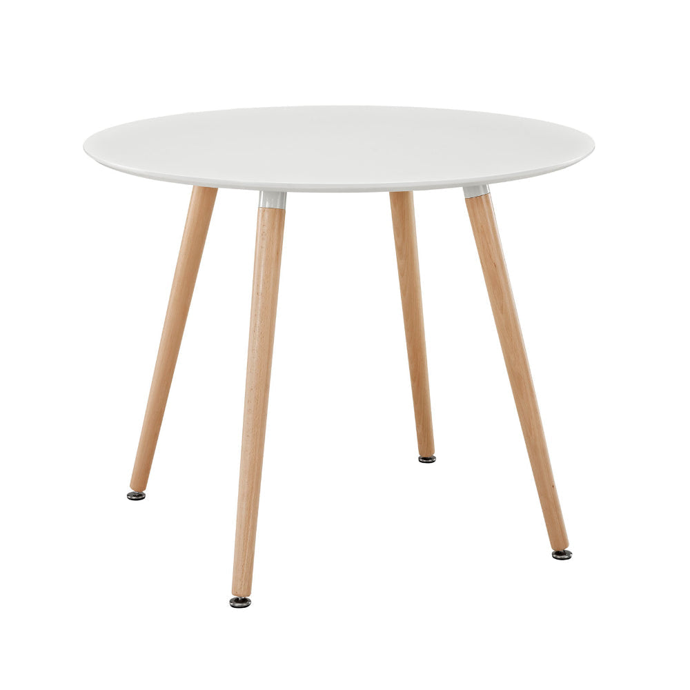 White Track Circular Dining Table