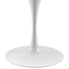 Modway Lippa 40’’ Mid-Century Modern Dining Table with Round Top and Pedestal Base in White MDY-EEI-1117-WHI