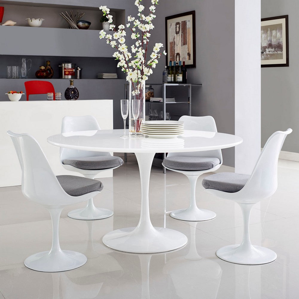 Lippa 54’’ Wood Top Dining Table MDY-EEI-1119-WHI