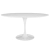 Lippa 60" Oval Wood Top Dining Table, White