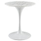 Modway Lippa Dining Table, 28", White