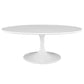 Lippa 42" Oval-Shaped Wood Top Coffee Table