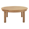 Natural Marina Outdoor Patio Teak Round Coffee Table - No Shipping Charges MDY-EEI-1153-NAT