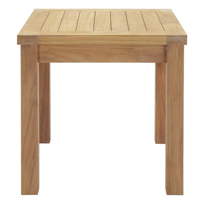 Natural Marina Outdoor Patio Teak Side Table - No Shipping Charges MDY-EEI-1155-NAT