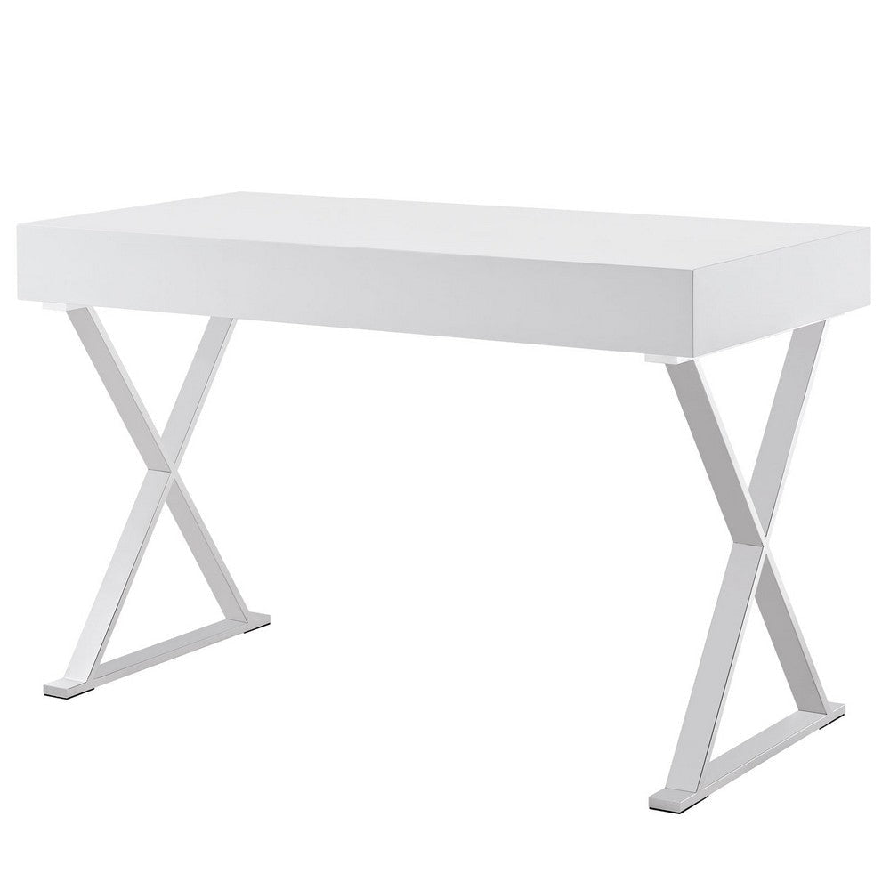 Modway Sector Office Desk in White MDY-EEI-1183-WHI