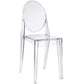 Clear Casper Dining Side Chair - No Shipping Charges MDY-EEI-122-CLR