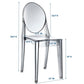 Smoked Clear Casper Dining Side Chair - No Shipping Charges MDY-EEI-122-SMK