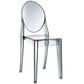 Smoked Clear Casper Dining Side Chair - No Shipping Charges MDY-EEI-122-SMK